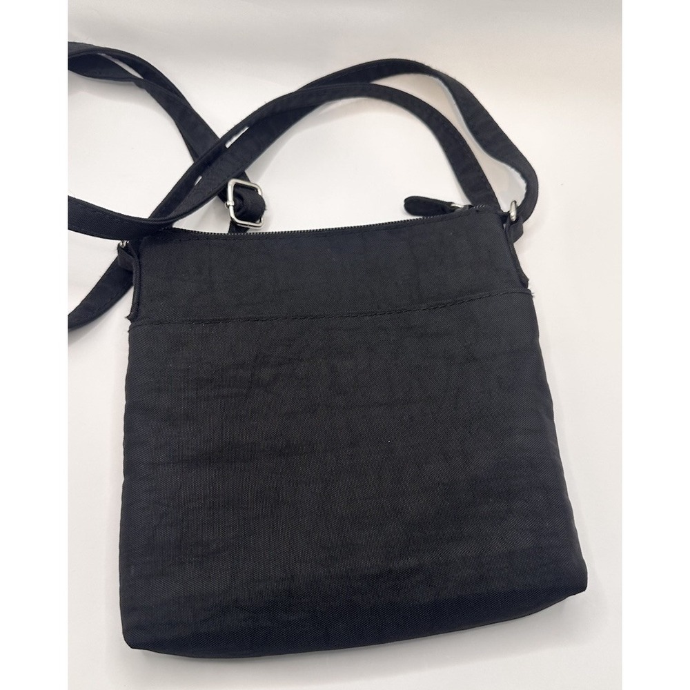 Multisac Crossbody Purse Nylon and Faux Leather Several Compartments Black - Picture 4 of 12